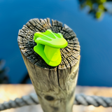 Froggy Feet whimSi clip – soft, frog-shaped silicone baby clip for strollers, toys, and travel