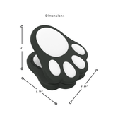 Panda paw size - 2"x2.75"x2.25"