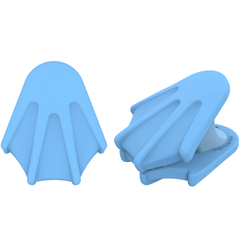 Blue-Footed Booby baby clip - soft silicone stroller clip by whimSi clips | Unique blue bird-themed baby clip, premium multi-use organizer for blankets, toys, and gear with playful design