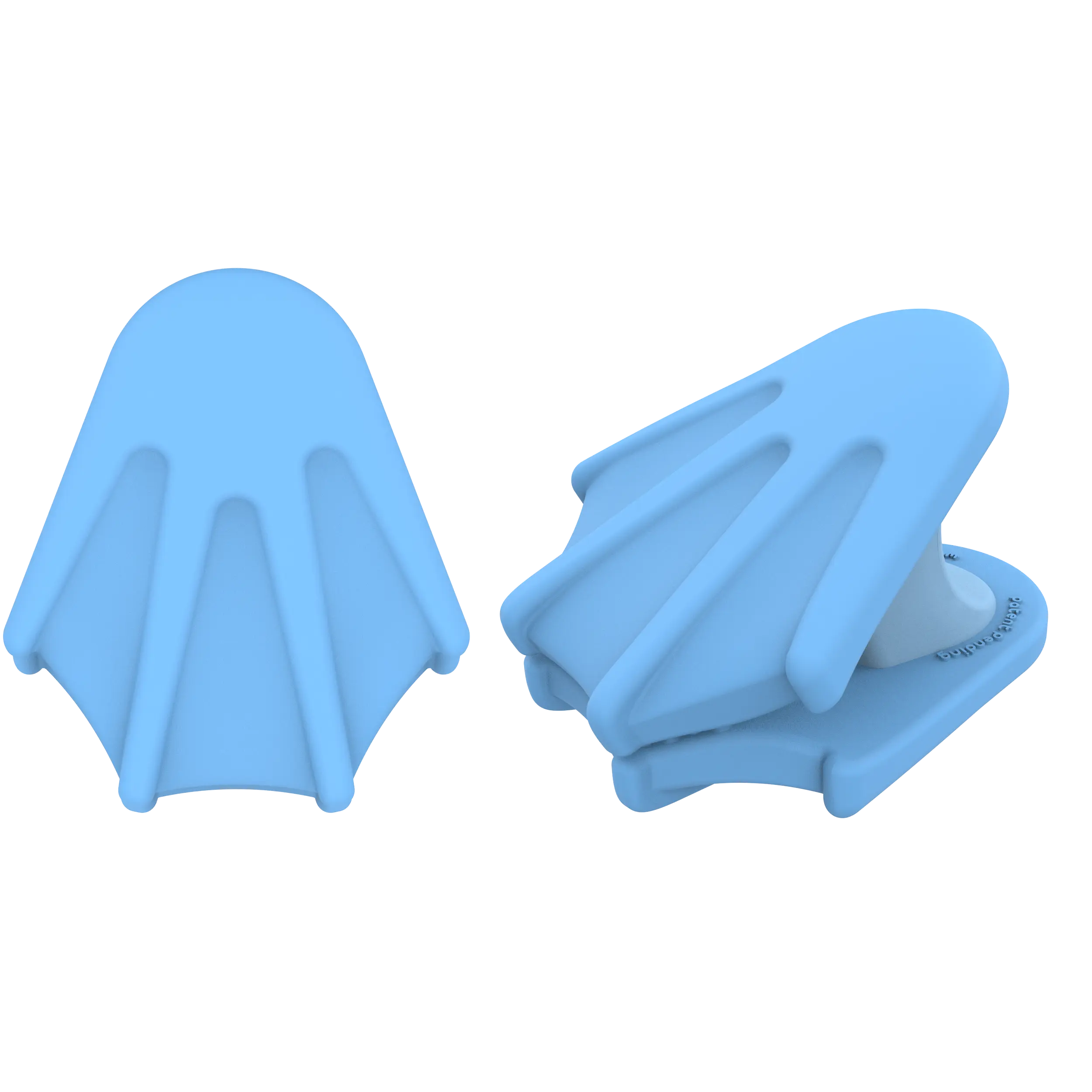 Blue-Footed Booby baby clip - soft silicone stroller clip by whimSi clips | Unique blue bird-themed baby clip, premium multi-use organizer for blankets, toys, and gear with playful design