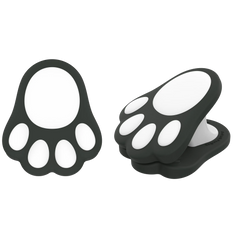 Panda Paws baby blanket clip - soft silicone clip for stroller by whimSi clips | Adorable panda-themed baby clip in black and white, premium multi-use organizer for blankets, toys, and gear