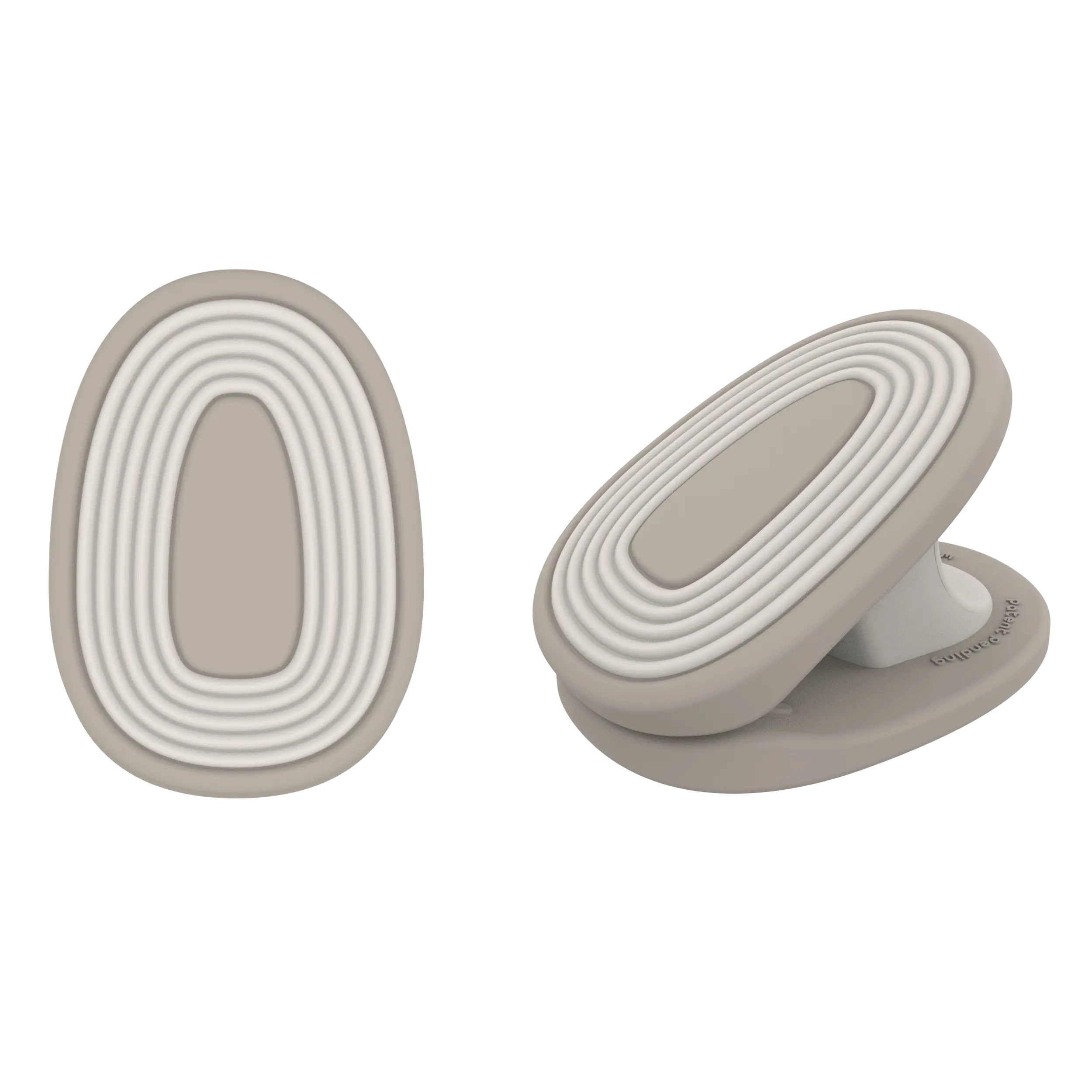 Earth baby clip in bone color - soft silicone stroller clip by whimSi clips | Premium multi-use baby gear organizer with pinch-free design, perfect for securing blankets, toys, and bags to strollers and wagons