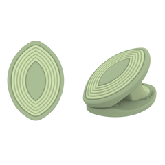 Wind baby clip in sage green color - soft silicone stroller clip by whimSi clips | Premium multi-use baby gear organizer with pinch-free design, perfect for securing blankets, toys, and bags to strollers and wagons